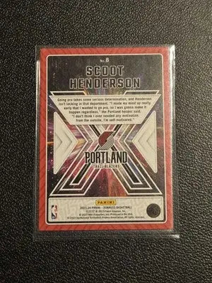 2023-24 Donruss #8 Scoot Henderson Great X-Pectations - Basketball Card Single