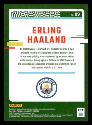 2023-24 Donruss #89 Erling Haaland Optic - Other