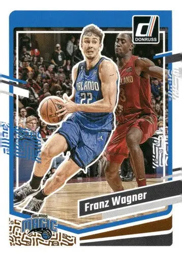 Franz Wagner basketball card with original gloss, 2023-24 Donruss NM-MT Magic