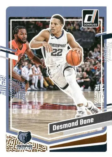 Desmond Bane basketball card with original gloss from 2023-24 Donruss Simply Sandoval series