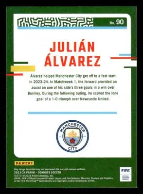 2023-24 Donruss #90 Julian Alvarez Optic - Other