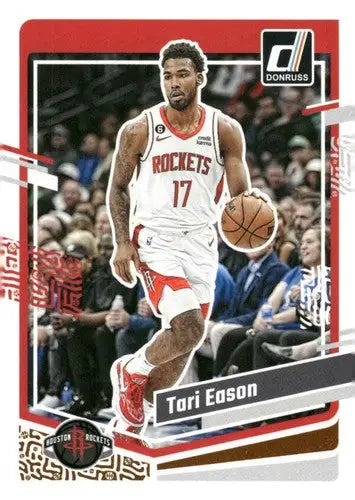 Tari Eason basketball card 2023-24 Donruss with original gloss Rockets ID 70262