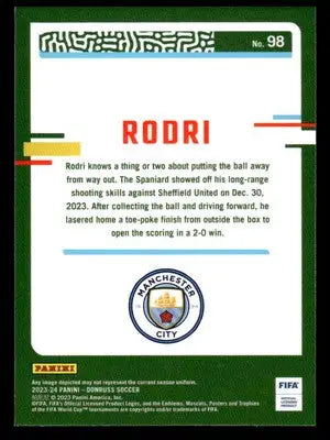 2023-24 Donruss #98 Rodri Optic - Other