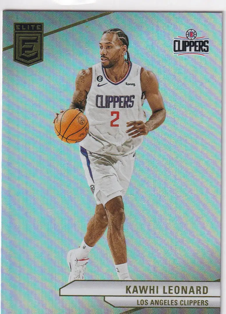 2023-24 DONRUSS ELITE #142 KAWHI LEONARD- LOS ANGELES CLIPPERS - Basketball Card Single