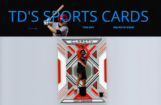 2023-24 Donruss Elite #21 Scoot Henderson Clarity basketball card display