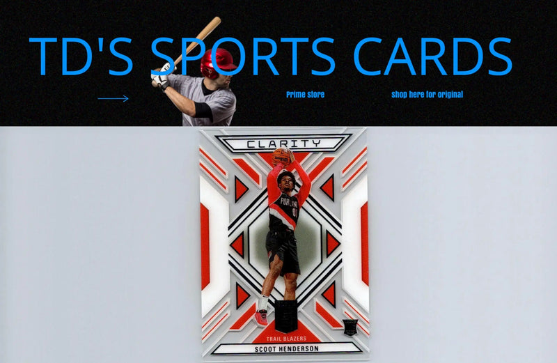 2023-24 Donruss Elite #21 Scoot Henderson Clarity basketball card display
