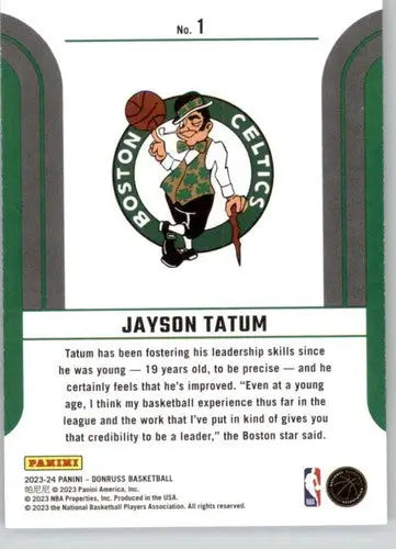 2023-24 Donruss Franchise Features #1 Jayson Tatum NM-MT Celtics ID:70227 - Basketball Card Single