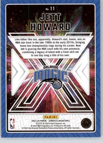 Jett Howard basketball card from 2023-24 Donruss Great X-Pectations with original gloss