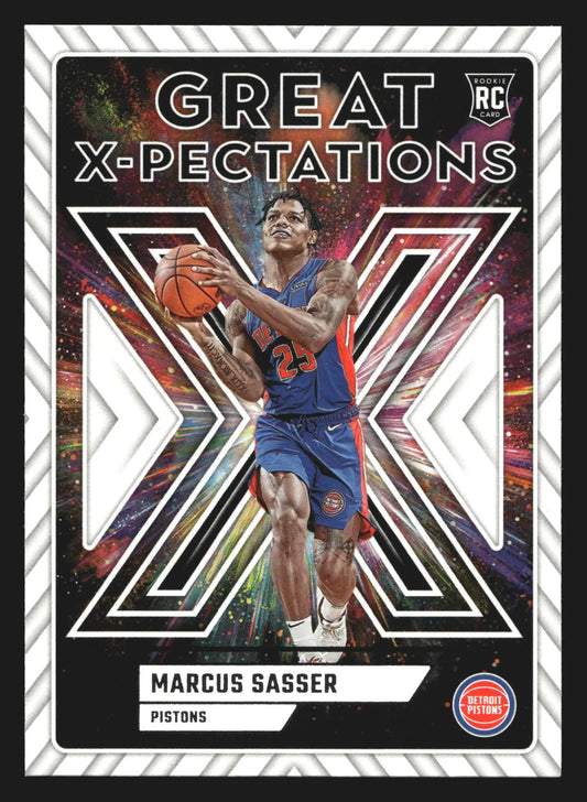 2023-24 Donruss Great X-Pectations Marcus Sasser #25 RC Pistons Insert