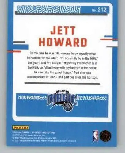 2023-24 Donruss Jett Howard Holo Green Laser Rookie Card NM-MT