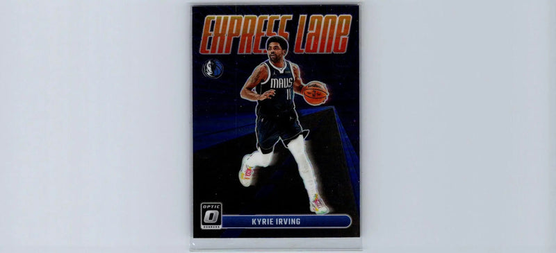 Basketball trading card of Kyrie Irving Express Lane from 2023-24 Donruss Optic series