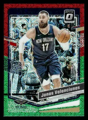 2023-24 Donruss Optic #116 Jonas Valanciunas Choice Red and Green