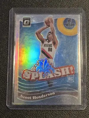 2023-24 Donruss Optic #15 Scoot Henderson Splash Holo - Basketball Card Single
