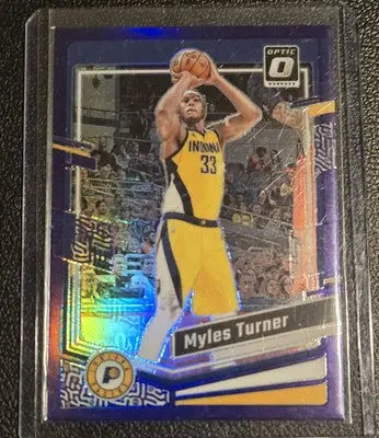 2023-24 Donruss Optic #178 Myles Turner Purple - Basketball Card Single