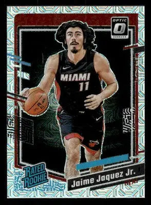 2023-24 Donruss Optic #216 Jaime Jaquez Jr. Choice Mojo Prizm RC Miami Heat - Basketball Card Single