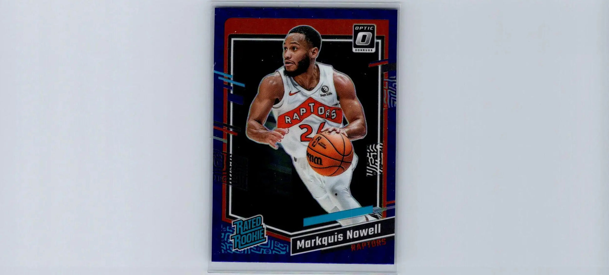 2023-24 Donruss Optic Markquis Nowell Purple basketball trading card display