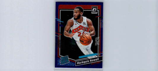 2023-24 Donruss Optic Markquis Nowell Purple basketball trading card display