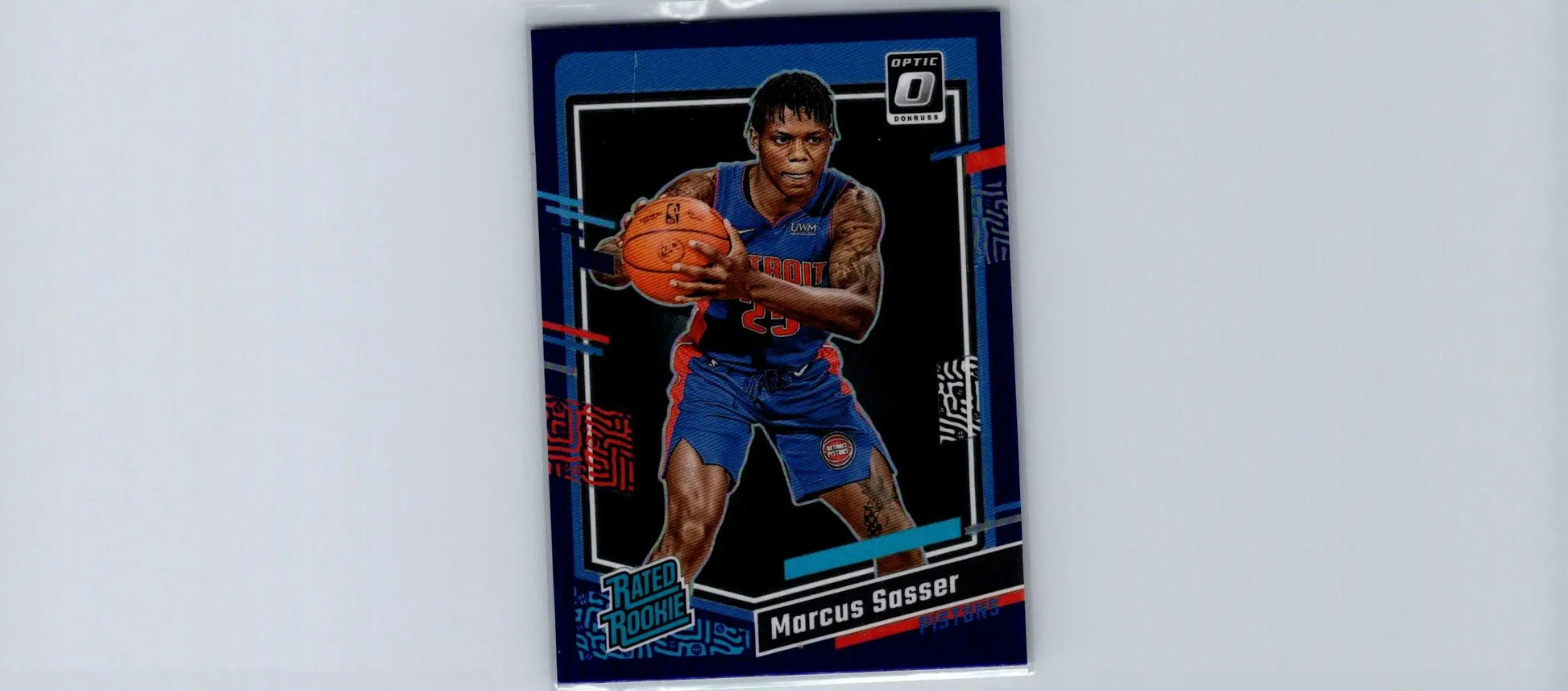 Marcus Sasser rookie basketball card 2023-24 Donruss Optic Purple featuring Marcus Sasser
