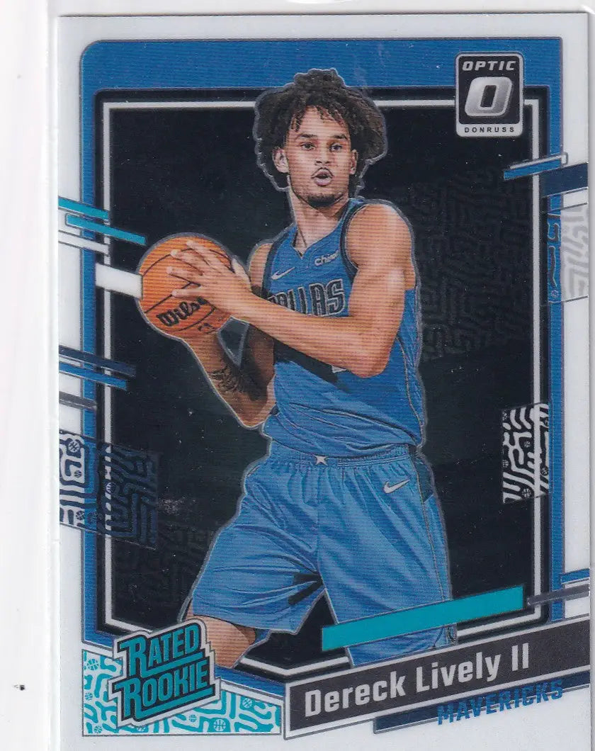 2023-24 DONRUSS OPTIC #245 DERECK LIVELY- DALLAS MAVERICKS