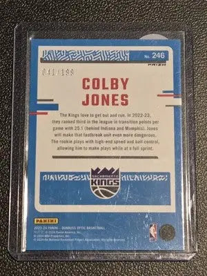 2023-24 Donruss Optic #246 Colby Jones Orange #/199 - Basketball Card Single