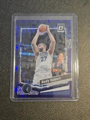 2023-24 Donruss Optic #28 Rudy Gobert Purple Shock - Basketball Card Single