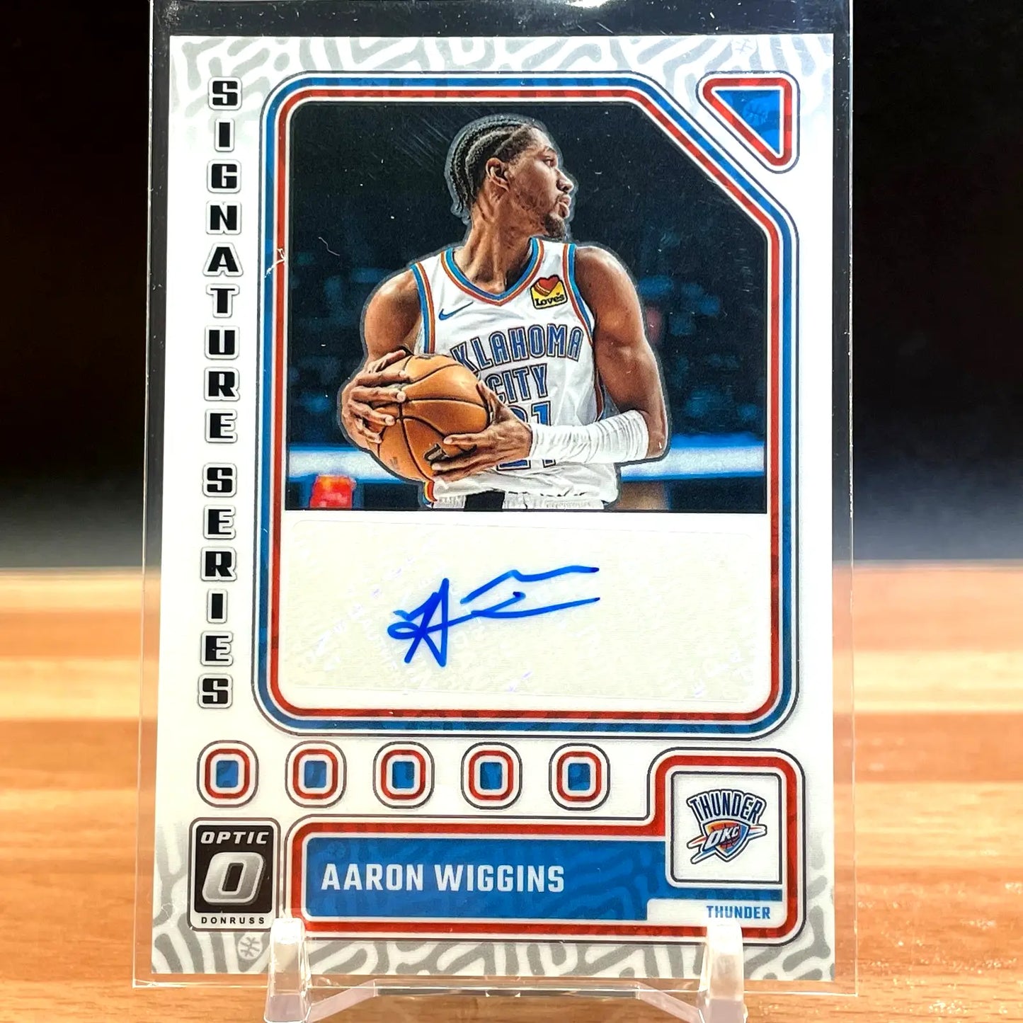 2023-24 Donruss Optic Aaron Wiggins Signature Series Auto OKC THUNDER CG48 - Basketball Card Single
