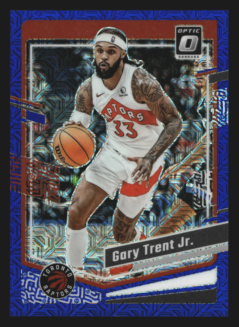2023-24 Donruss Optic Gary Trent Jr. #49 Blue Mojo Prizm 20/24 Toronto Raptors - Basketball Card Single