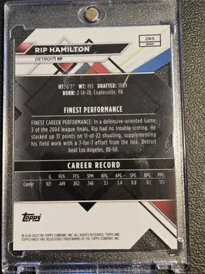 2023-24 Finest #265 Rip Hamilton Refractors Die Cut #/25 - Basketball Card Single