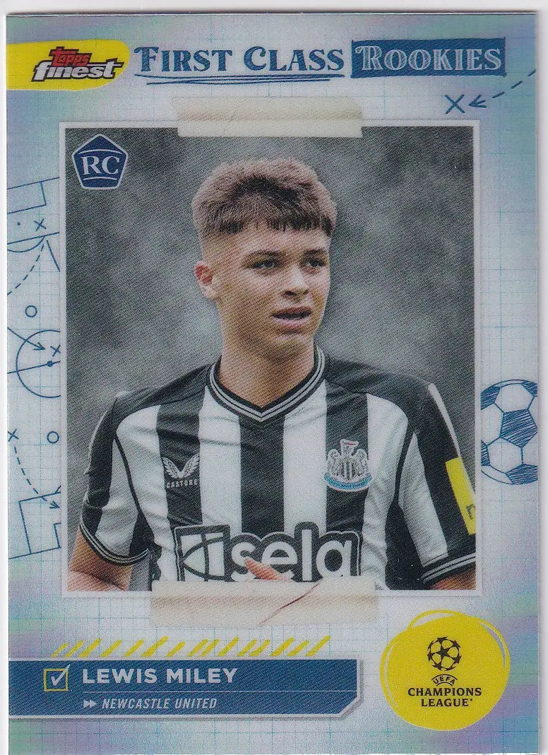 2023-24 Finest First Class FR-7 Lewis Miley - Newcastle United - Other