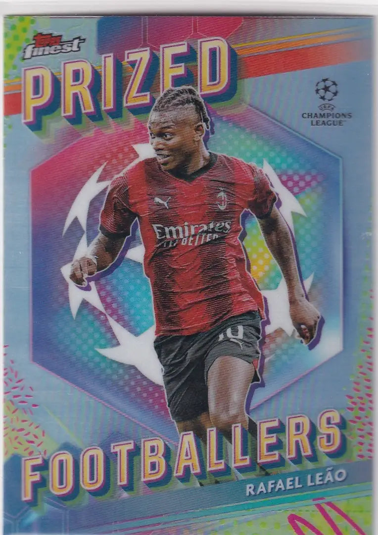2023-24 Finest Prized Footballers PF-1 Rafael Leão - AC Milan - Football Card Single