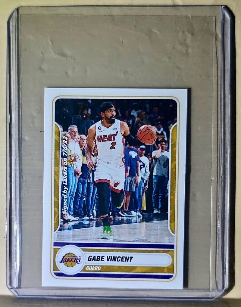 2023-24 Gabe Vincent Panini NBA Basketball #369 Sticker Los Angeles Lakers - Basketball Card Single