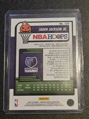 2023-24 Hoops Haunted Hoops #124 Jaren Jackson Jr. Holo Webs - Basketball Card Single