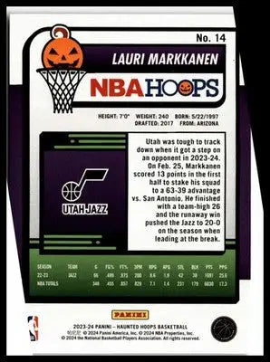 2023-24 Hoops Haunted Hoops #14 Lauri Markkanen - Basketball Card Single