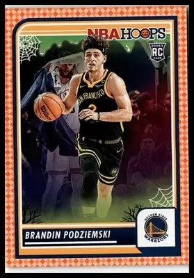 2023-24 Hoops Haunted Hoops #15 Brandin Podziemski Orange - Basketball Card Single