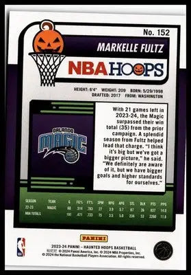 2023-24 Hoops Haunted Hoops #152 Markelle Fultz - Basketball Card Single