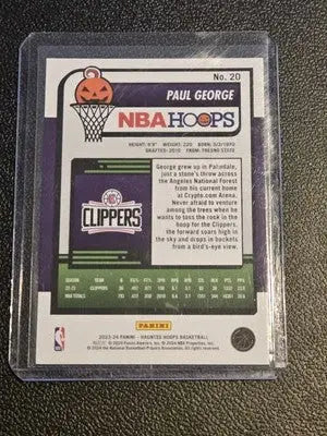 2023-24 Hoops Haunted Hoops #20 Paul George Holo Webs - Basketball Card Single
