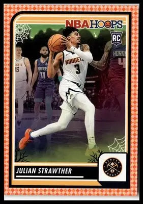 2023-24 Hoops Haunted Hoops #213 Julian Strawther Orange - Basketball Card Single