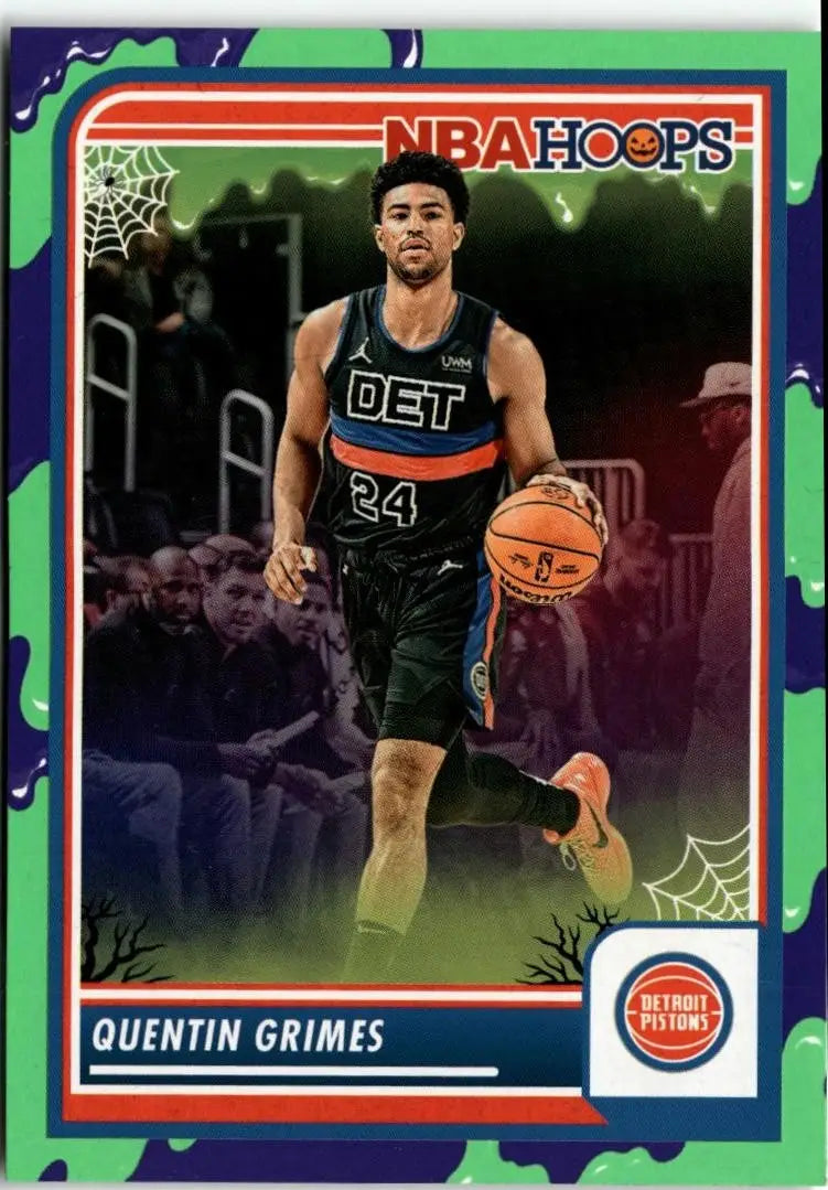 2023-24 Hoops Haunted Hoops #216 Quentin Grimes Slime - Basketball Card Single