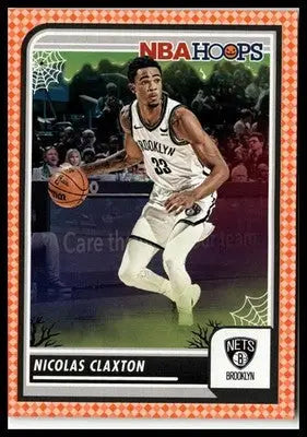 2023-24 Hoops Haunted Hoops #259 Nicolas Claxton Orange - Basketball Card Single