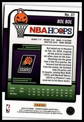 2023-24 Hoops Haunted Hoops #37 Bol Bol - Basketball Card Single