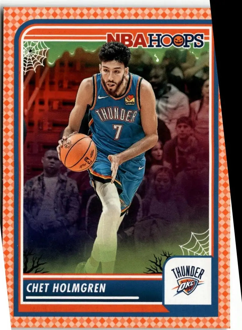 2023-24 Hoops Haunted Hoops #38 Chet Holmgren Orange - Basketball Card Single