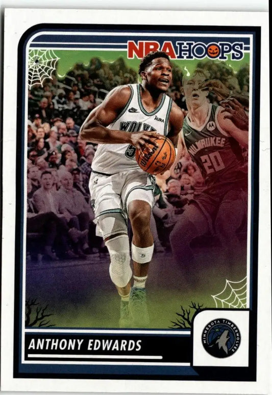 2023-24 Hoops Haunted Hoops #87 Anthony Edwards - Basketball Card Single