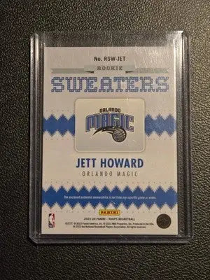 2023-24 Hoops Winter #RSW-JET Jett Howard Rookie Sweaters