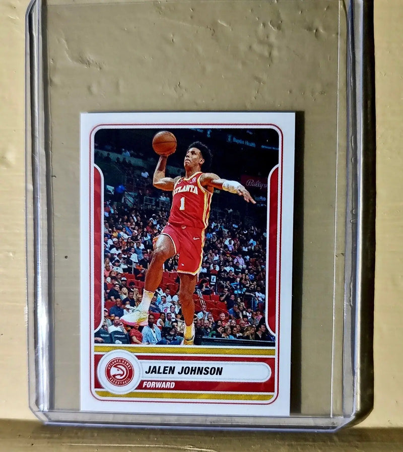 2023-24 Jalen Johnson Panini NBA Basketball #106 Sticker Atlanta Hawks - Basketball Card Single