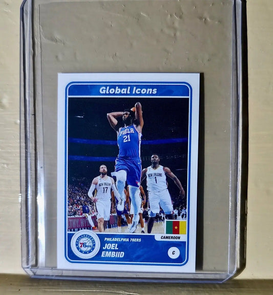 2023-24 Joel Embiid Panini NBA Basketball #65 Global Icons Sticker - Basketball Card Single