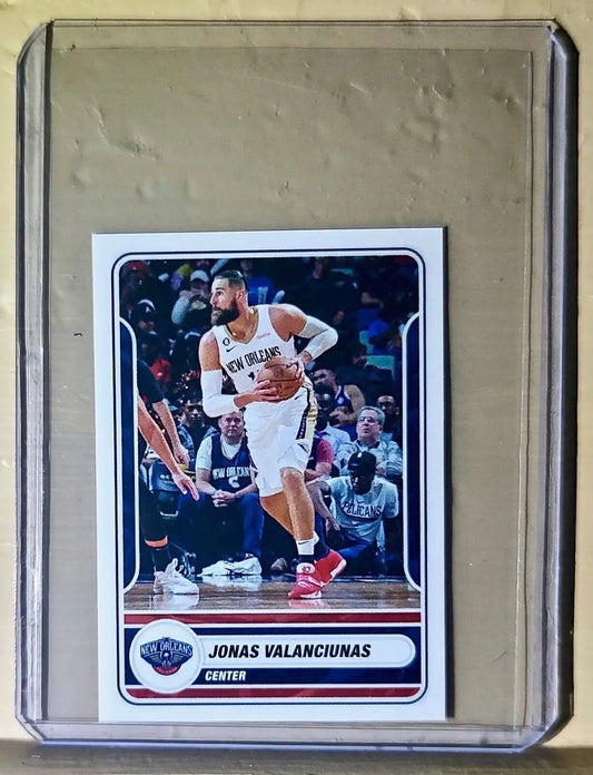 2023-24 Jonas Valančiunas Panini NBA Basketball #408 Sticker Pelicans - Basketball Card Single
