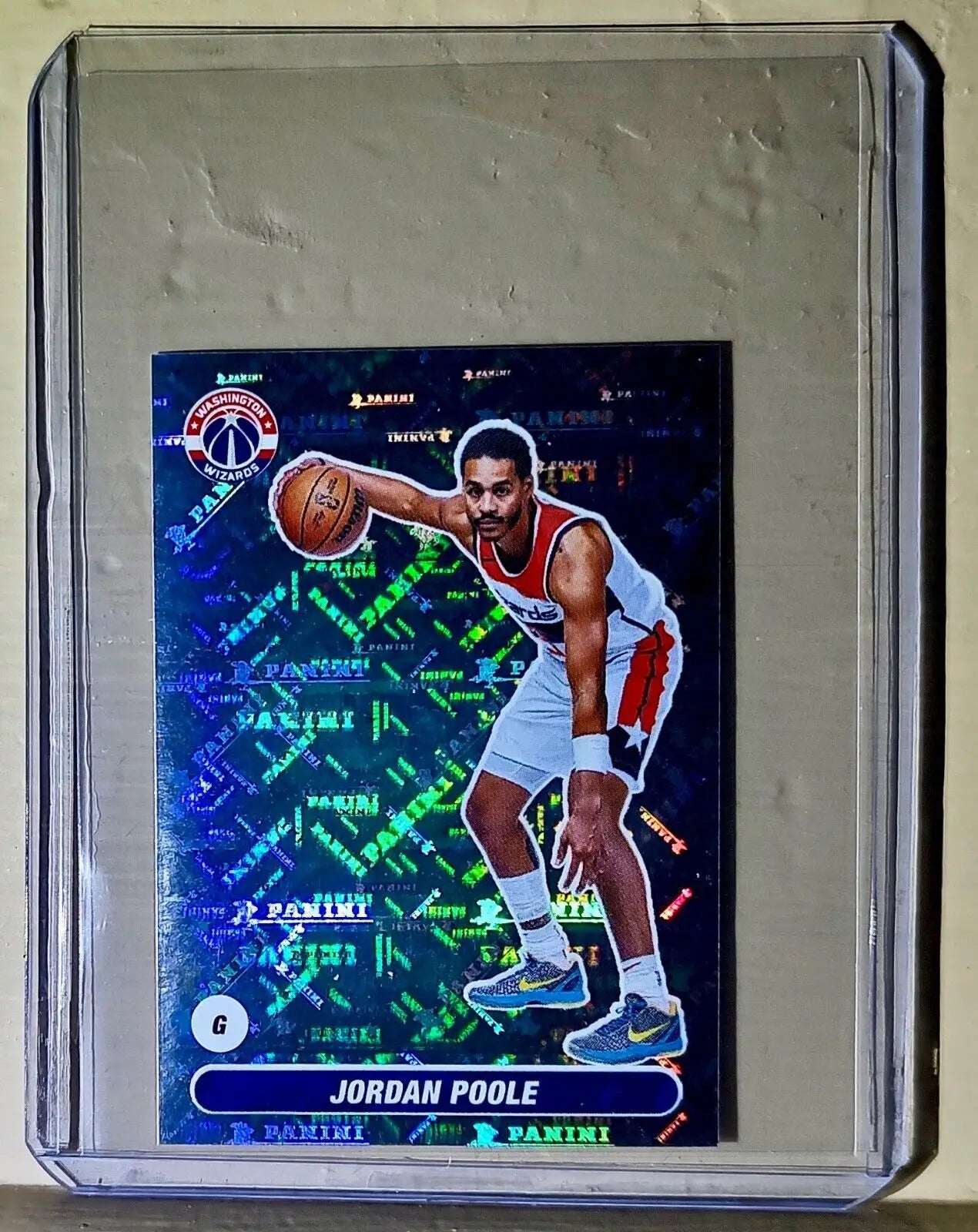 2023-24 Jordan Poole Panini NBA Basketball #284 Sticker Washington Wizards - Basketball Card Single