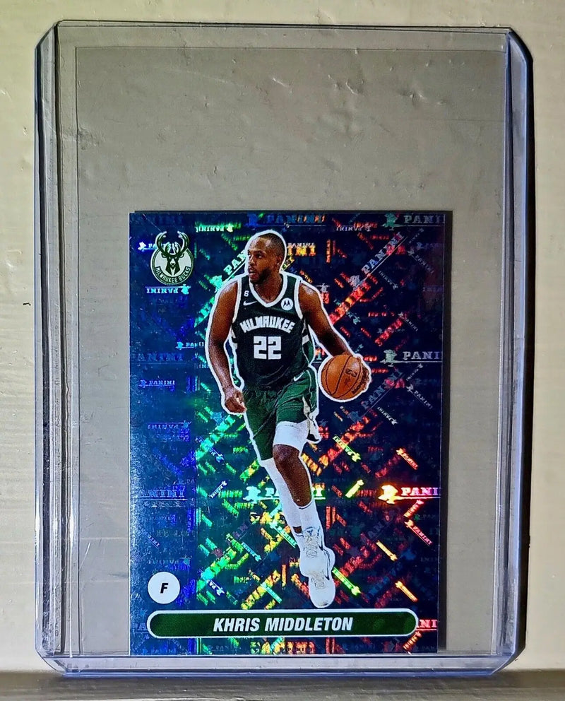 2023-24 Khris Middleton Panini NBA Basketball #219 Sticker Milwaukee Bucks