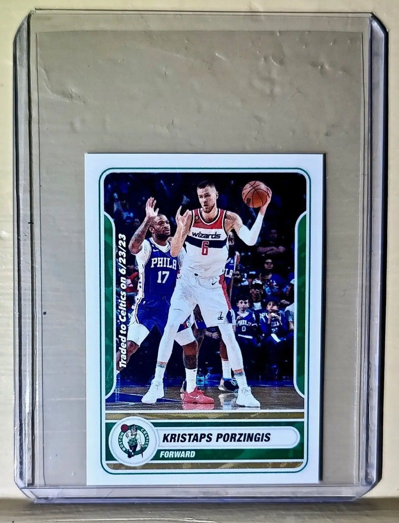 2023-24 Kristaps Porzingis Panini NBA Basketball #119 Sticker Boston Celtics - Basketball Card Single