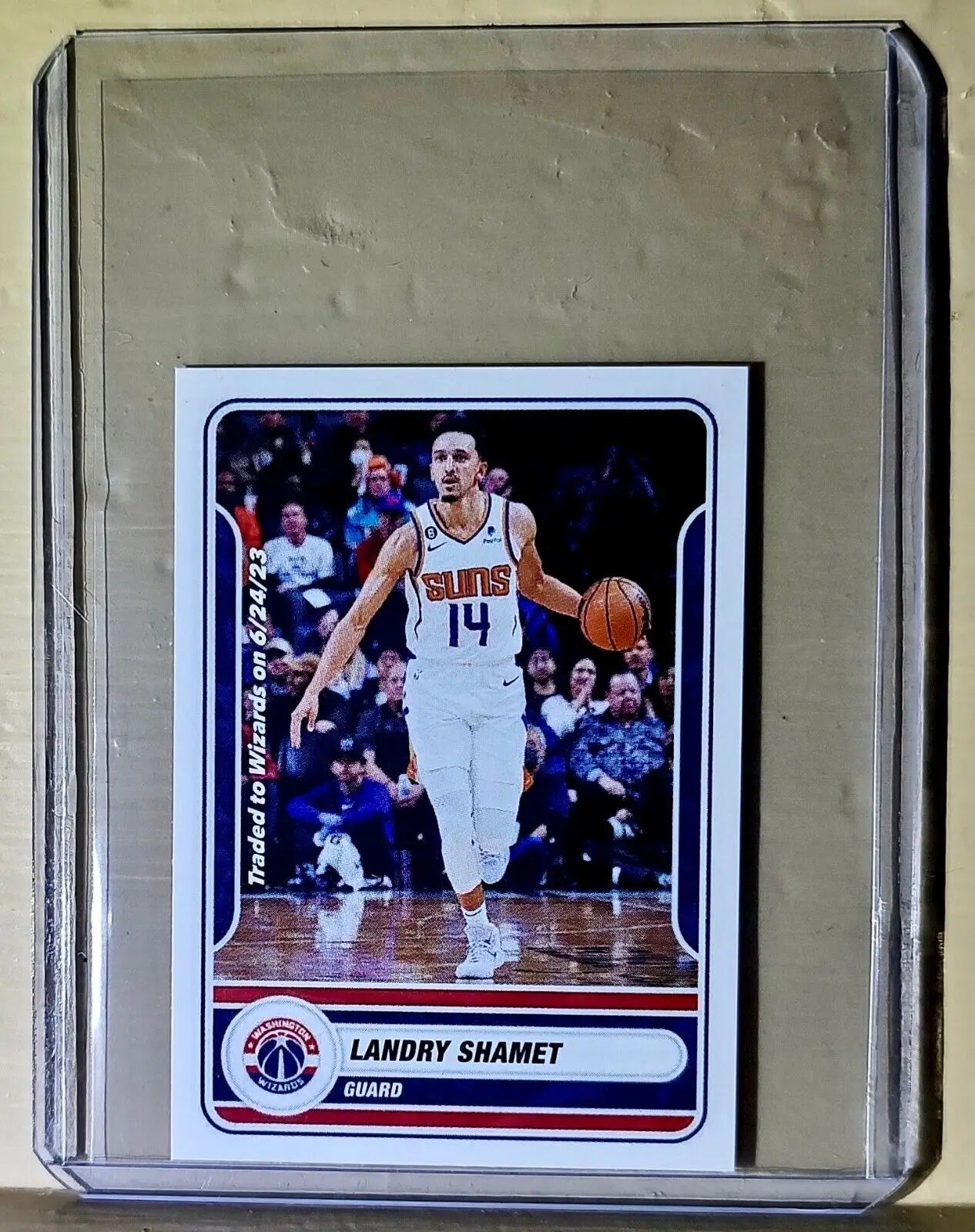 2023-24 Landry Shamet Panini NBA Basketball #290 Sticker Washington Wizards - Basketball Card Single